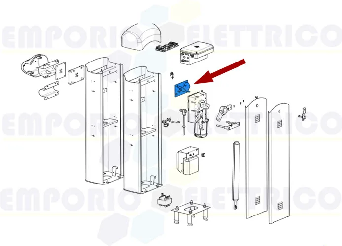 came repuesto tope mécanico barrera g4040z g4040iz 119rig334