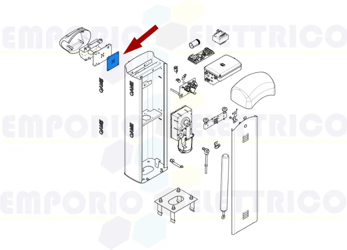 came repuesto placa árbol motorreductor gard 4 119rig169