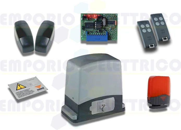 cardin kit per cancelli scorrevoli con peso anta 600kg 24v kt-slace601