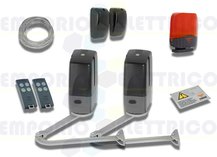 cardin kit per cancelli a battente con anta fino a 5m (400kg) 24v kt-bl3924mcb