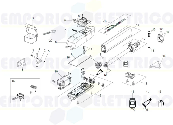 faac página repuestos para motor 415 230v ls