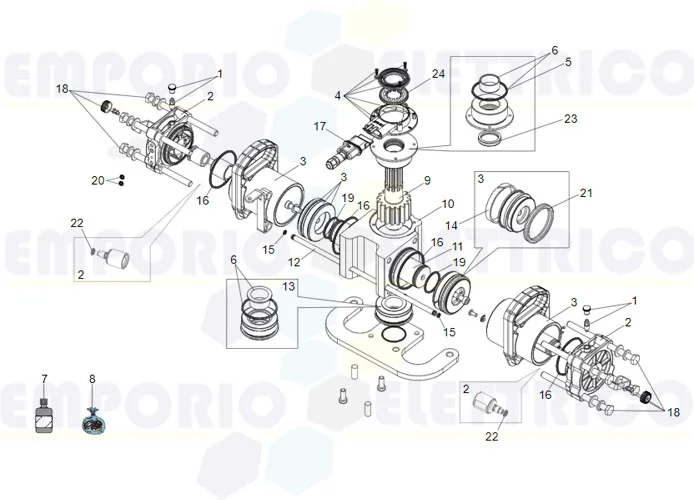 faac página de repuestos por motor s700h gato 180°