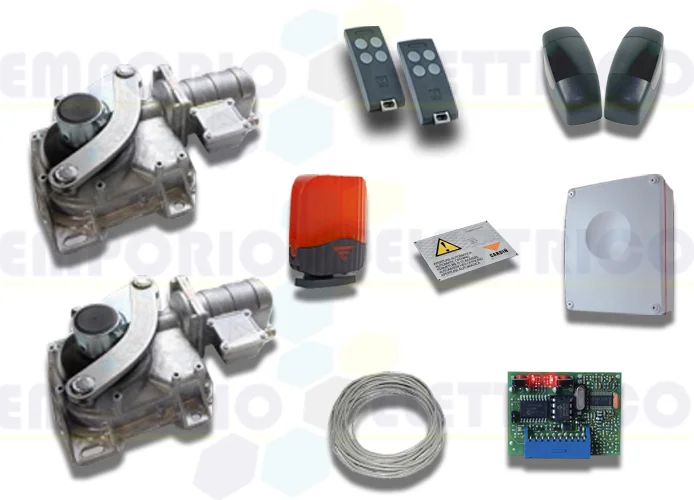 cardin kit motori interrati per cancelli a battente 24v kt-hlxcore24t