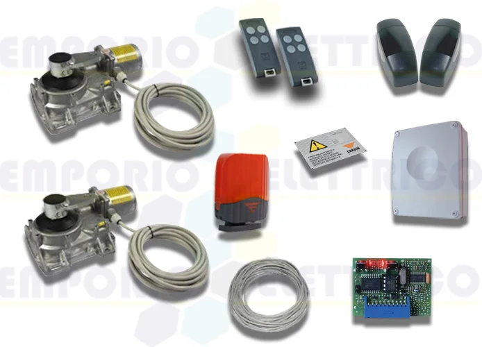 cardin kit motori interrati per cancelli a battente 230v kt-hlxcore230t