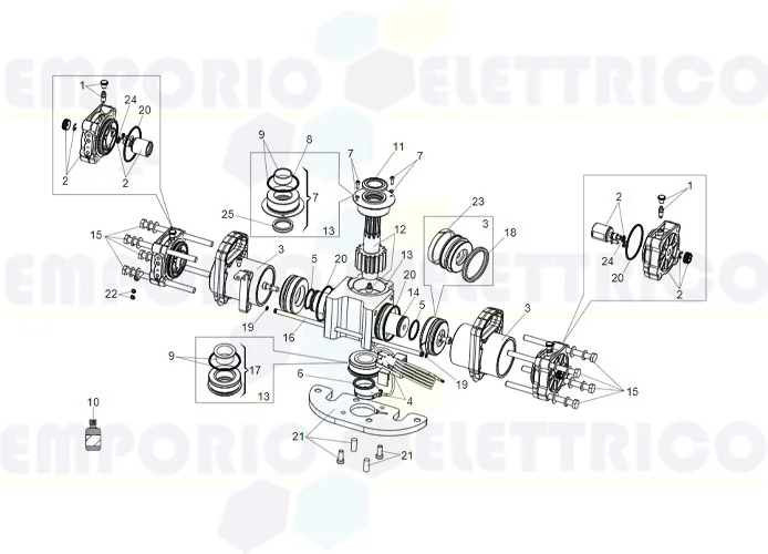 faac página de repuestos para motor gato s800h enc 180°