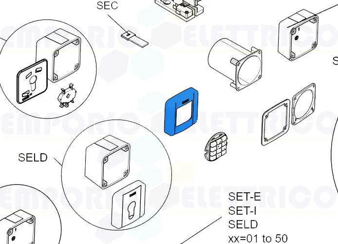 came repuesto tapa externa sel digital dlx 2pz 88006-0050