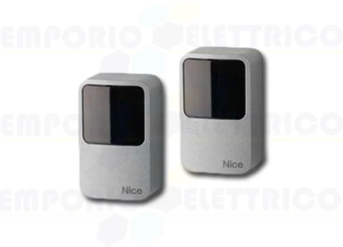 nice pareja de fotocélulas de exterior carcasa metálica antiefracción era photocell m epma