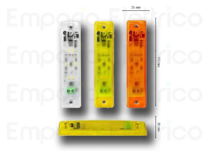 nologo lampeggiante a led mini 12/24 giallo flash-in y
