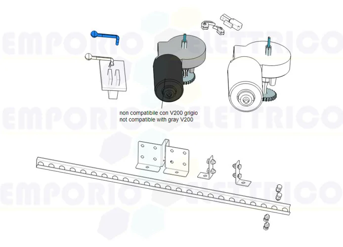 came reemplazo original palanca desbloqueo v200-v1000 119rie045