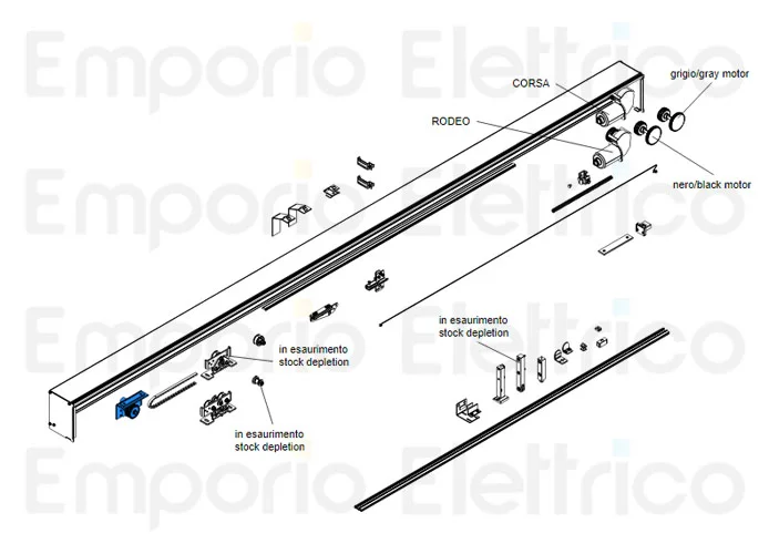 came repuesto original equipo aplazamiento con encoder corsa rodeo 119rip065
