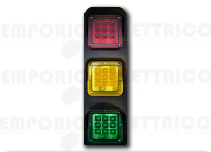 vds semáforo 3 luces roja/amarillo/verde 12/24v sem-2 550/3025