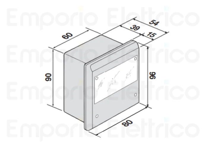 cardin pareja de fotocélulas de empotrar alcance 15m ip55 cdr841i00