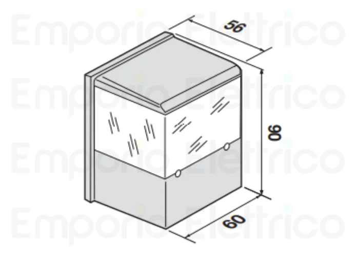 cardin pareja de fotocélulas de exterior alcance15m ip55 cdr841e00